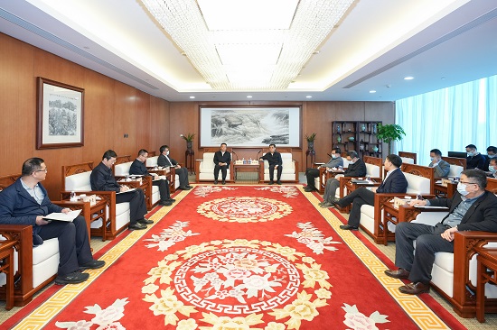 舒印彪鄧建玲會見哈電集團(tuán)董事長曹志安、總經(jīng)理吳偉章