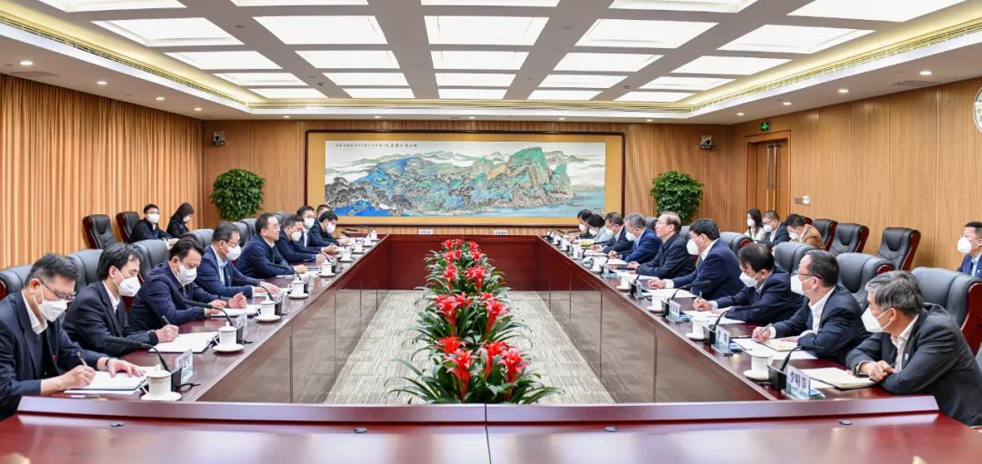 鄒磊、劉明勝與國家電網(wǎng)董事長辛保安、總經(jīng)理張智剛會談