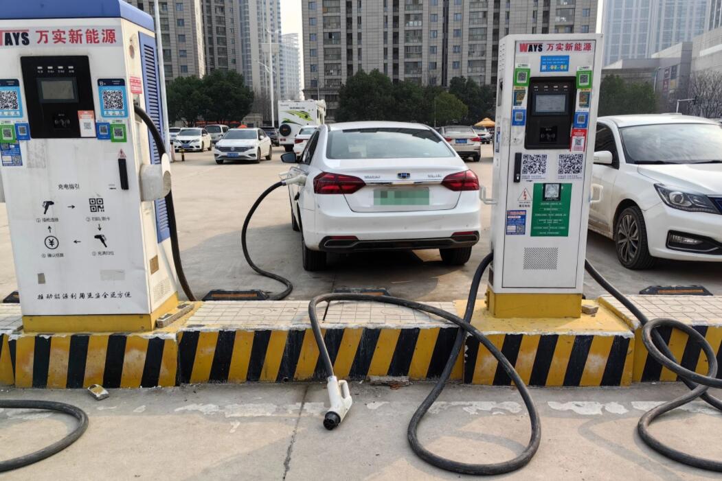 新能源車充電槍被扔積水中，對(duì)“城市家電”需多加愛護(hù)