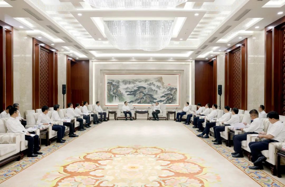 大唐集團鄒磊、劉明勝拜會山東省委書記林武、省長周乃翔