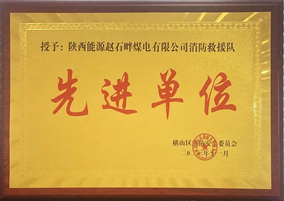 優(yōu)秀！再續(xù)輝煌！陜投集團(tuán)趙石畔煤電消防工作又獲表彰